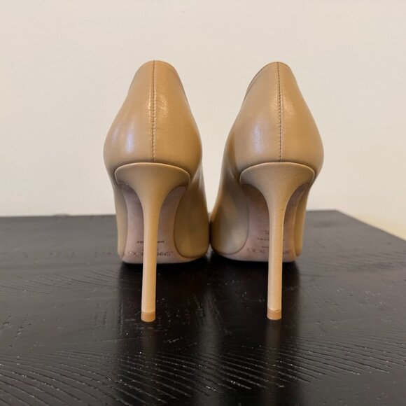 Neutral Leather Jimmy Choo High-Heeled Pumps - Picture 7 of 13